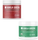 Amla Powder & Green Tea Superfood Supplement, Antioxidant Support, Lavet med Hibiscus (90 Servere) & indiske Gooseberries (30 Servere), Organic, Vegan
