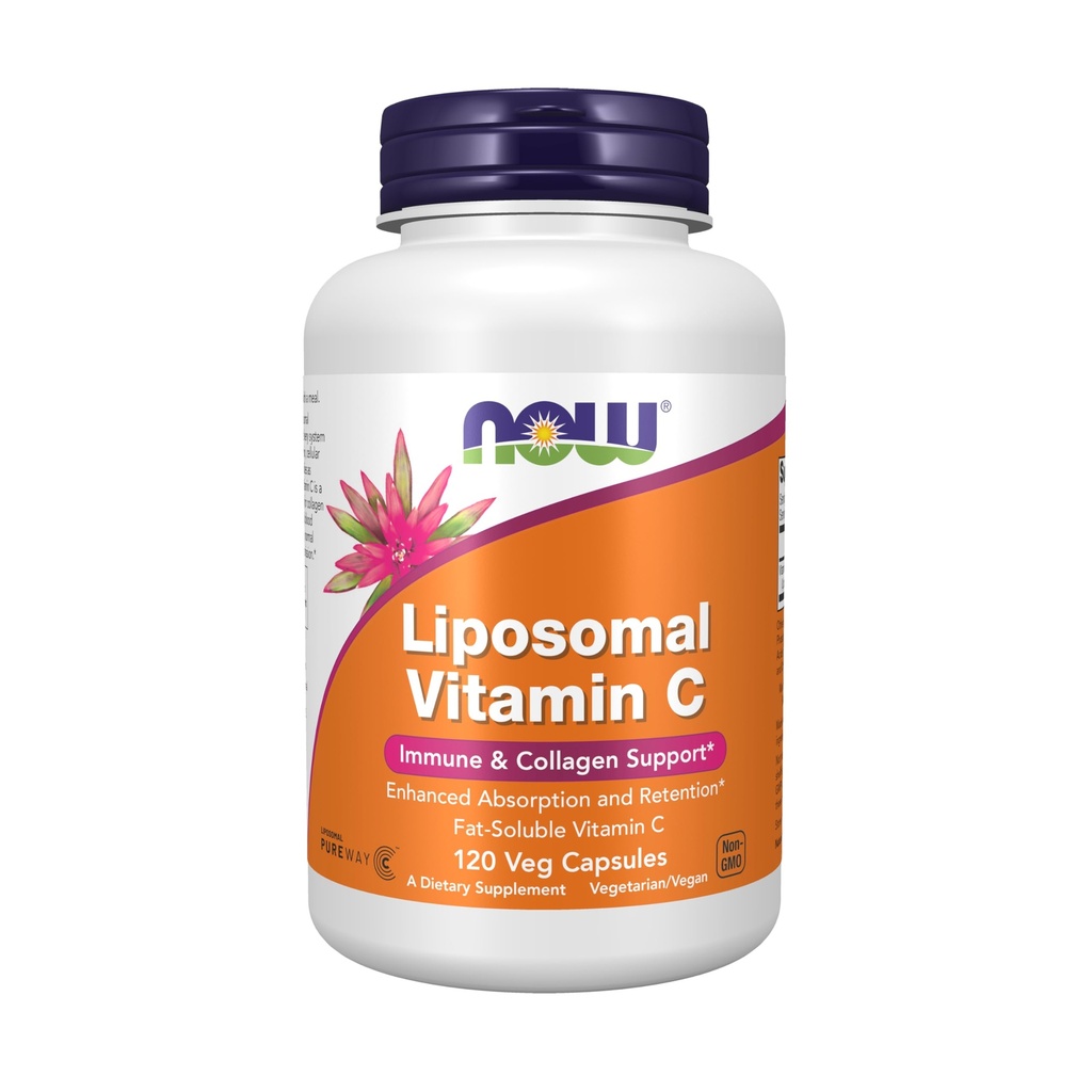 NU Kosttilskud, Liposomal C-vitamin, immunforsvar og kollagen support, 120 Veg kapsler