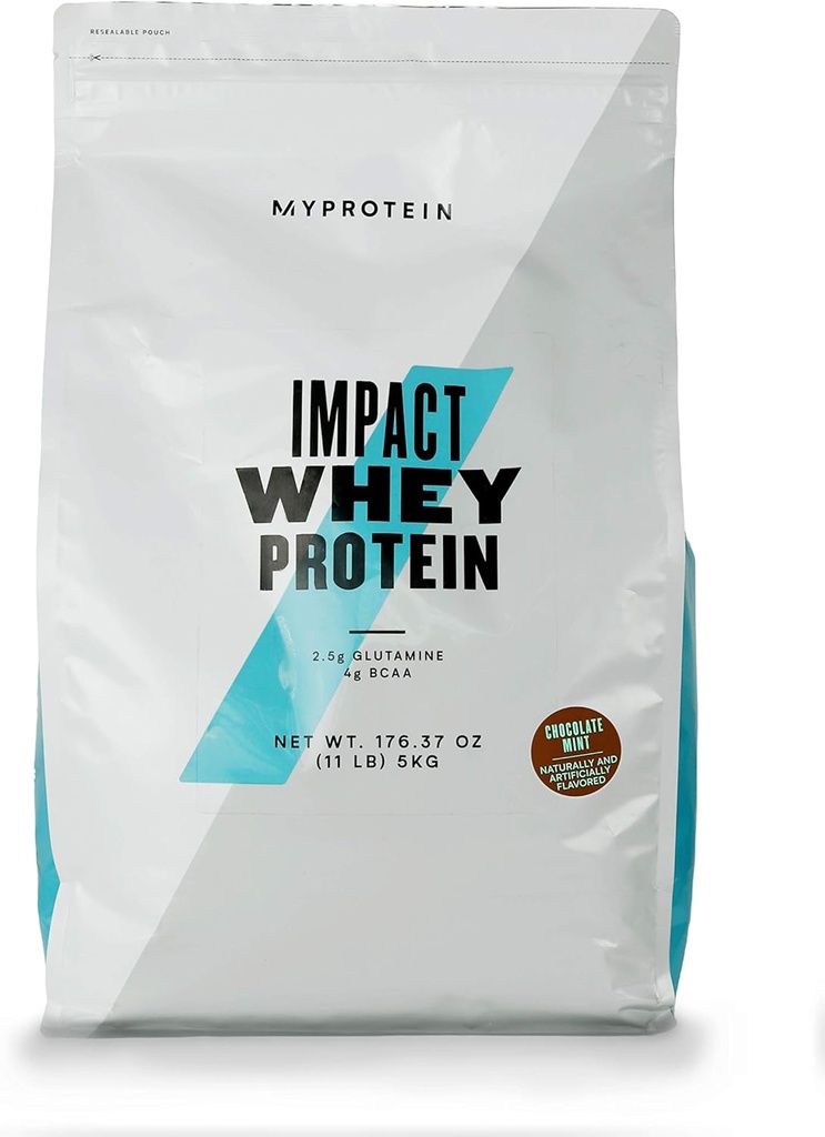 Myprotein ® Impact Whey Protein Powder, Chocolate Mint, 11 Lb (200 Servere) (200 Servere)