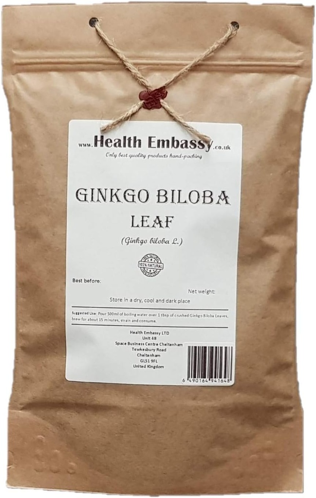 Sundhed Ambassade Ginkgo Biloba Leaf Mezzogiorno 124; Ginkgo Biloba L Mezzogiorno 124; Urtete (50g)