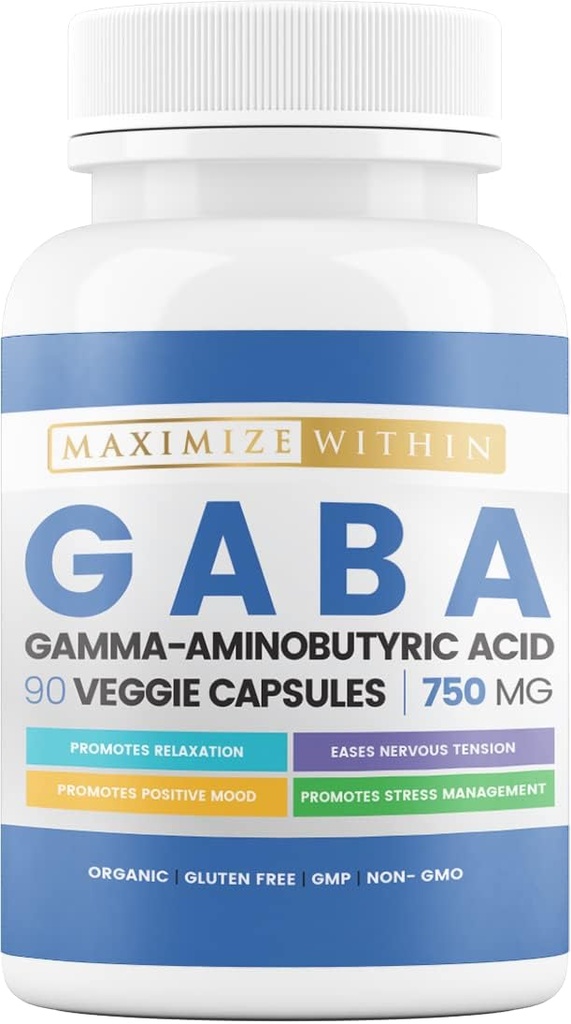 Maksimum Slim GABA (Gamma- aminosmørsyre) 750mg, Neurotransmitter Support *