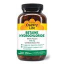 Country Life Betaine Hydrochlorid med pepsin 600 mg - 250 tabletter