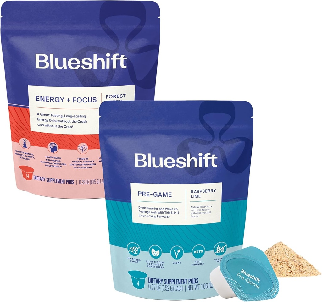 Blueshift Energy + Focus 14 Pack og Pre- Game 14 Pack Bundle