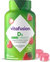 Vitafusion Ekstra styrke Vitamin D3 Gummy, Strawberry Flavored Bone og immunsystemet Support (1) 120 Tæl