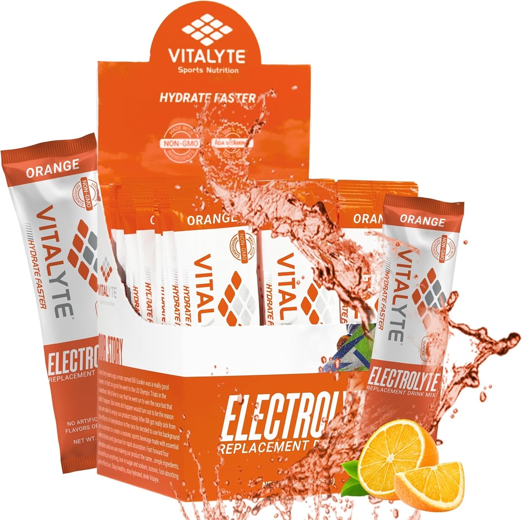 Vitalyte Electrolytes Packets Isotonic Sports Drink | Electrolytes Powder Packets Sports Nutrition Electrolyte Replacement Drinks Dehydration Relief Packets