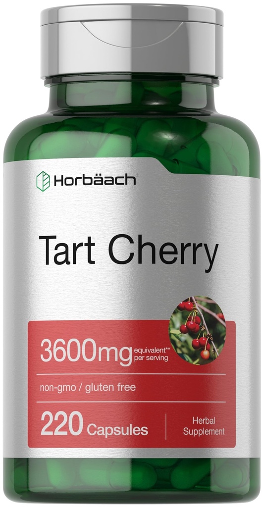 Horbäach Tart Cherry Extract Kapsler 124; 3600mg