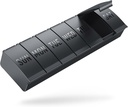 Barhon Pill Organizer Stor, Ugentlig Medicin Pill Arrangører, 7 dages pills Box Case Rejser for Big Vitamin Kosttilskud Fish Oil, Sort