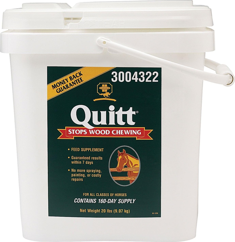 Farnam Quitt Wood Chewing Supplement til heste, 20-pound