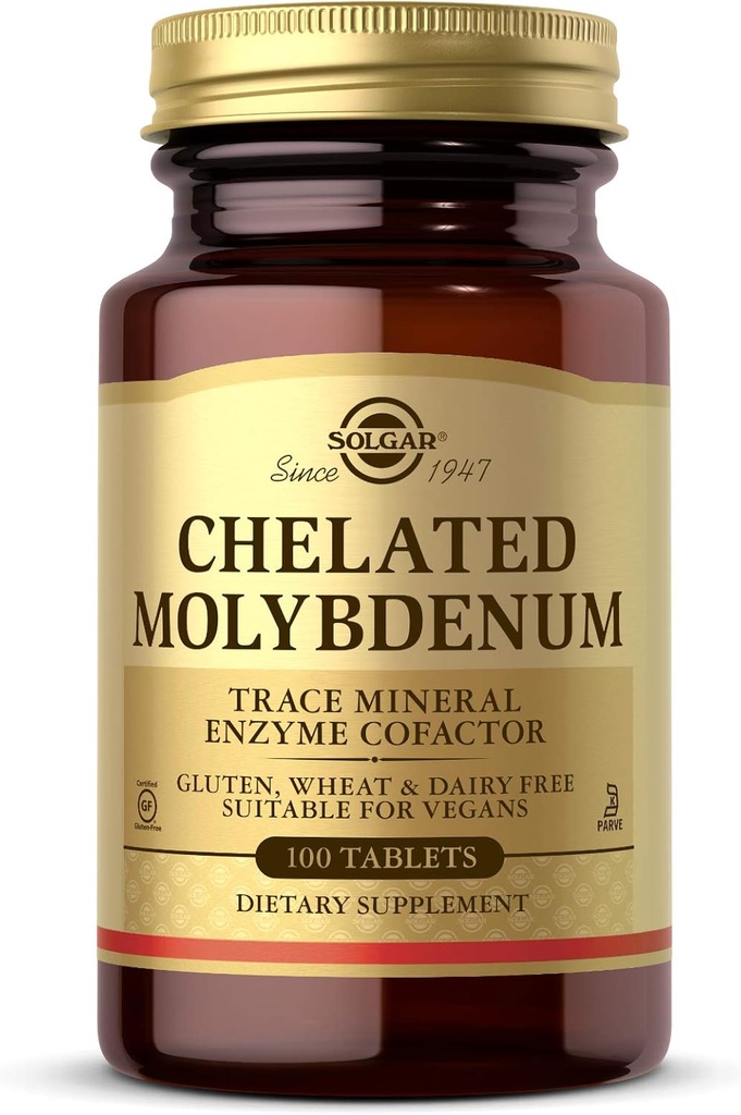 Solgar - Chelated Molybdæn, 100 tabletter