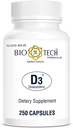 Bio- Tech Pharmacal Vitamin D3 (D3 1k IE, 250 Tæl)