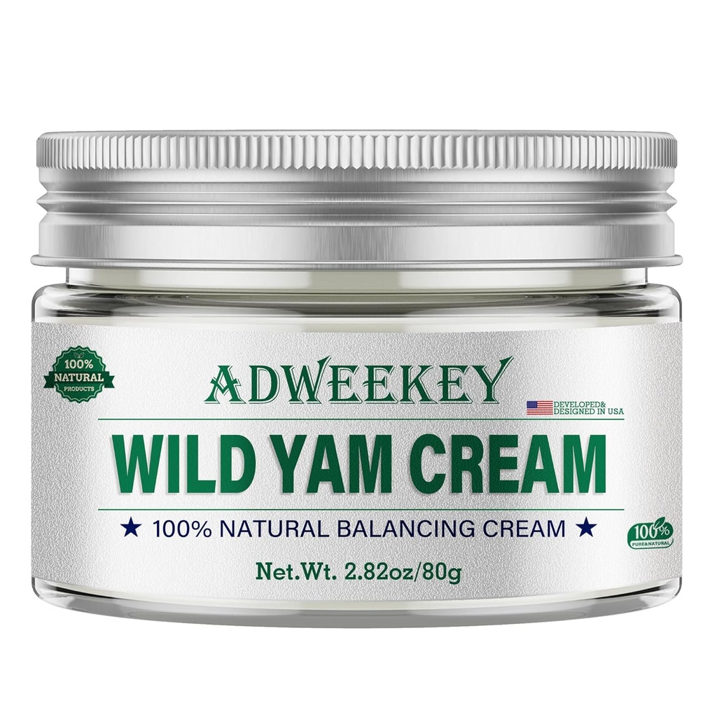 Wild Yam Cream for Hormone Balance, Australien Skincare Expert & Global Health Scholars Anbefalet reception - Menopause & Menstrual Support Like Hot Flash, Night Sweats, Unstable Mood