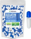 XPRS Nutra Størrelse 0 Tomme kapsler - 500 Tomme Gelatine kapsler - Piller gør det - Pure Bovin Pille Gel Caps til Do- It- Yourself Kosttilskud (blå / hvid)