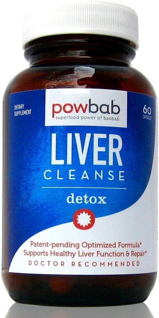 powbab lever rengøring Detox. # 1 Patent- afventer optimeret reparation formel. Lever Md Focus Research med Organic Baobab, Beet Root Powder, og Goji. Beats Milk Thistle Silymarin & Mælkebøtte (60 kapsler)