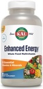 KAL ® Enhanced Energy Multivitamin MSD 124; Whole Food Based Vitamin & Minerals w / Antioxidants, fordøjelsesenzymer & naturlige carotenoider MSD 124; 180 kapsler