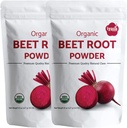 Iyasa Organic Beet Root Powder, Plant Based, Vegan, Gluten- Free, Beetroot Superfood til bagning og madlavning 1 LB 16 oz 453 gm