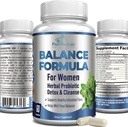 Balance Complex for kvinder - for vaginal sundhed, Herbal Detox & Cleanse, Vaginal Probiotika, Understøtter sund intestinal Flora, Hjælper med Gær Infektioner 60 Kapsler