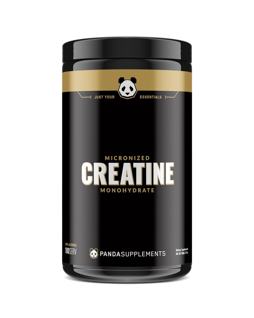 Underground Bio Labs: Panda supps Mikronized Creatin 5000mg Mex124; Pre and Post Workout Recovery Drink 124; Forbedret muskelmasse, atletisk ydeevne, og Muscle Recovery - Unflavored (100 Servere)