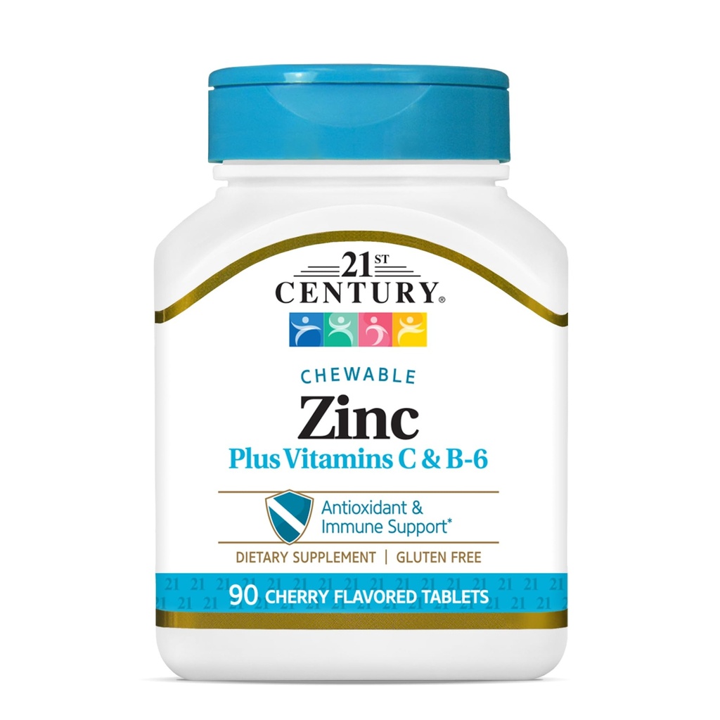 21. århundrede Zink Chewable Witc & B6 - Cherry, 90 Greve