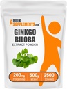 Bulkadditions.com Ginkgo Biloba Extract Powder - from Ginkgo Biloba Leaf, Antioxidant Source, Herbal Supplement - Gluten Free, 200mg per Serving, 500g (1.1 lbs) (Pack of 1)
