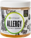 I Clover Natural Hund Allergy Relief supplement med gurkemeje - Bioresistent Treat Powder supplement til hunde med sæsonbetinget allergi, Mangosteen hjælper vedligehold Histaminniveauer