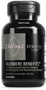 DAVINCI Labs Telomere Fordele - Kosttilskud til støtte sund aldring, Antioxidant Niveauer, Hukommelse og Telomerase Aktivitet * - med Astragalus Root Extract - Glutenfri - 60 Vegetabilske kapsler