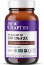 Nyt kapitel Zink supplement, Gæret Zink Complex, One Daily for immun Support + Skin Health, Mineral- Balancing Formel Rich i kobber, Let at synke & Digest, 90 Greve (3 måneders Tilgang)
