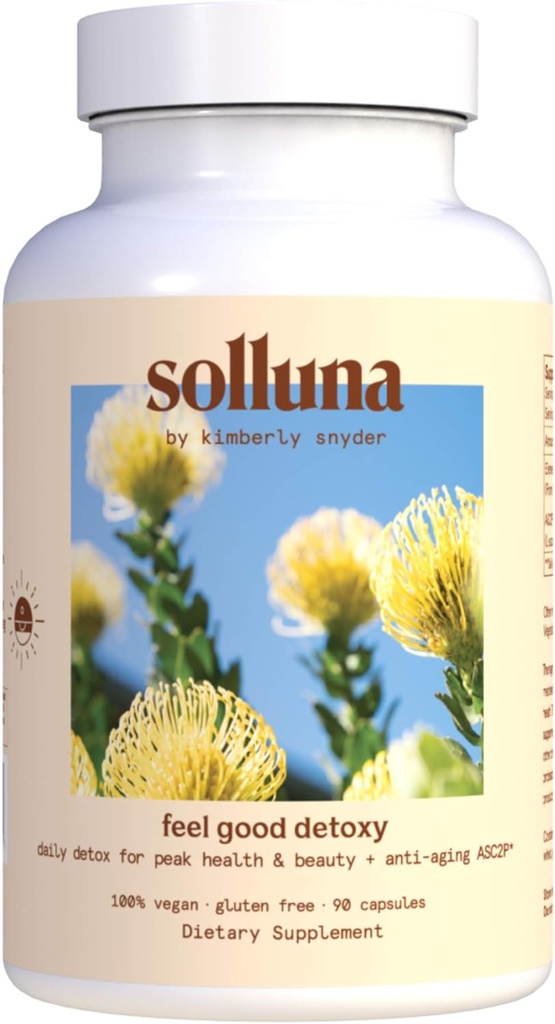 Sollua af Kimberly Snyder Oxygenated Magnesium Colon Cleanse med Asc2P - Detoxification and Bloating Relief - Hurtig fungerende, Non- Laxative Detox til fordøjelsessygdomme (90CT) Vegan & Non- GMO