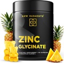 Zink Glycinate Gummies for voksne • 124; Zink Kosttilskud 50mg • 124; Understøtter immunforsvar • 124; Metabolisme • 124; Hudpleje • 124; Vegan • 124; Non- GMO • 124; Gluten- Free • 124; Natural Pineapple Flavor • 124; ved nye elementer