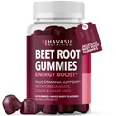 Beet Root Gummies med COQ10 & Pomegranat - Nitroxidtilskud til mænd og kvinder - Rødbeder for Endurance, Performance, Inddrivelse - Vegan, Non- GMO, Gluten Free - Blandet Berry Flavor, 60 Greve