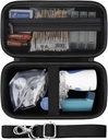 Hård sag for Portable Nebulizer Håndholdt Mesh Inhaler Spacer Nebulizers Maskine til voksne & Børn Rejser Husholdningsbrug, Beskyttende Holder Bag med Mesh Pocket til USB-kabel og batteri, Sort