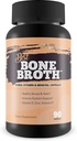 Bedste Bone Broth Kapsler - Bone Sundhed & Immunitet supplement - Bone Broth Powder Alternative Kapsler - Bone Health Kosttilskud Kvinder Over 50 & Bone Health Kosttilskud til mænd - Vitamin D Knoglesundhed