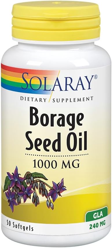SOLARAY Borage Oil Seed, Softgel (Btl- Plastic) 240mg 50ct