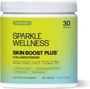 Sparkle Wellness VERISOL Bioactive Hydrolyzed Collagen Peptides | Collagen Powder Supplement with Vitamin C & Hyaluronic Acid for Hair, Skin, and Nail Health | Skin Boost Plus (Tropical) [30-Serves]