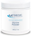 Metabolisk vedligeholdelse Glycin pulver, 200g - rolig støtte, lever afgiftning, fælles sundhed & kollagen produktion - Aminosyre supplement
