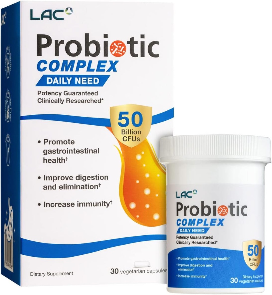 LAC Probiotisk Complex 50 Millioner CFU 'er