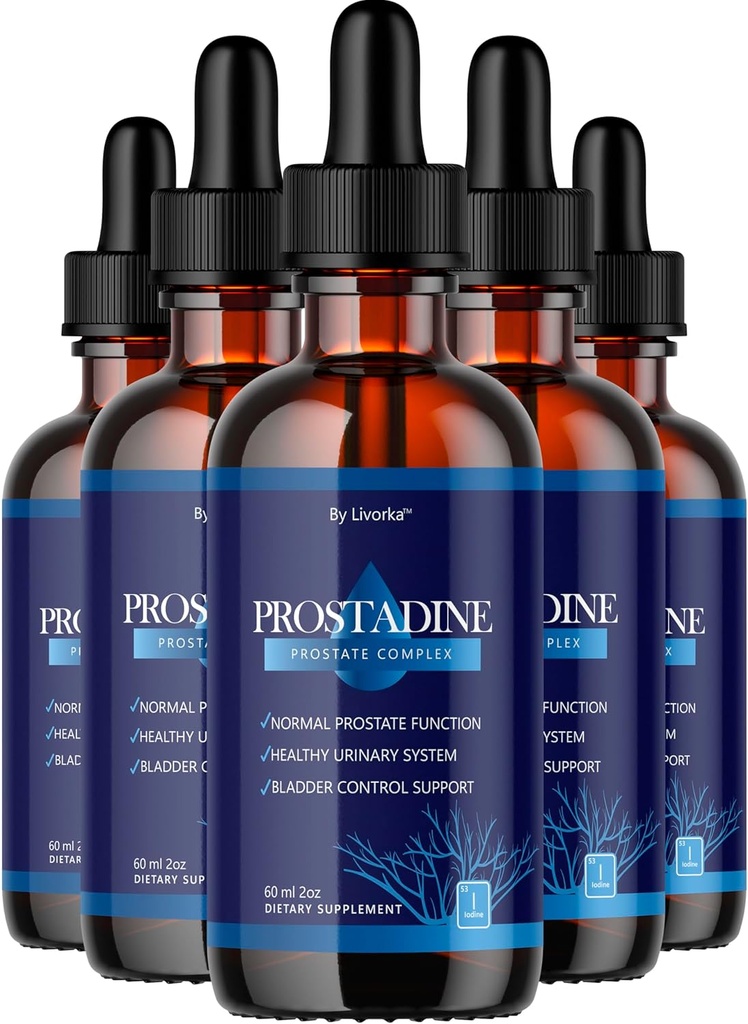 (5 Pack) Prostadine Drops - Official Drop Formel Prostadine for Mænd, Prostadine Anmeldelser, Prostadine Supplement, Prostadine Natural Liquid Support, Prostadine Drop Formel, 5 flasker til 5 Måneder