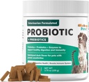 Wellnergy Daily Probiotic & Prebiotics Soft Chew for Dogs & Cats - Diarré, Forstoppelse, Opsat Mave, Forstoppelse & Gas - Hjælper fordøjelse, Allergi Hud og immunforsvar 70ct