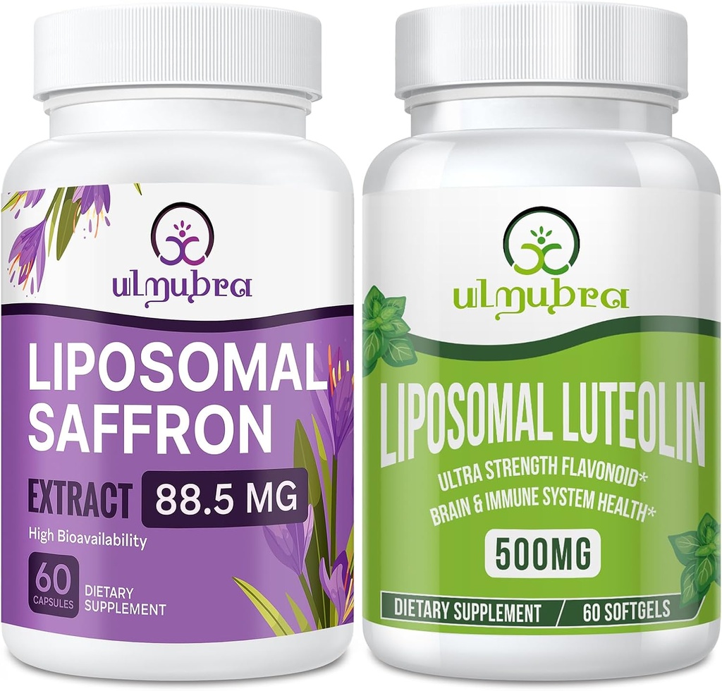 Liposomal Saffron Kosttilskud 88, 5 mg med Luteolin 500 mg