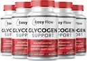(5 Pack) Easy Flow Glycogen Support Kapsler, Premium EasyFlow Glyco Optimizer Formel, Natural Blood Vessel Cleaner, Natural Ingredients (300 Kapsler)