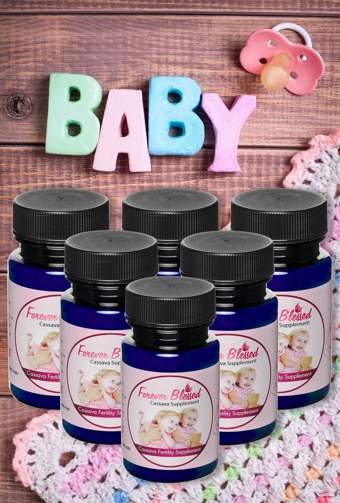 (6 Måned Supply) Cassava Root - Fertilitet Supplement for tvillinger - Vitamin til en naturlig graviditet