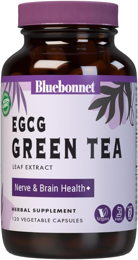 BlueBonnet EGCG Green Tea Leaf Extract Supplement, 120 Greve