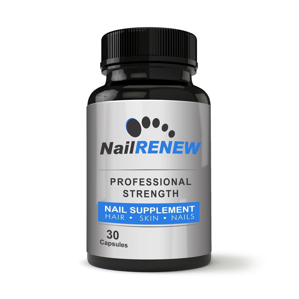 NailRENEW Daily Nail Supplement - Professional Strength Biotin / Vitamin Blend, 30 kapsler