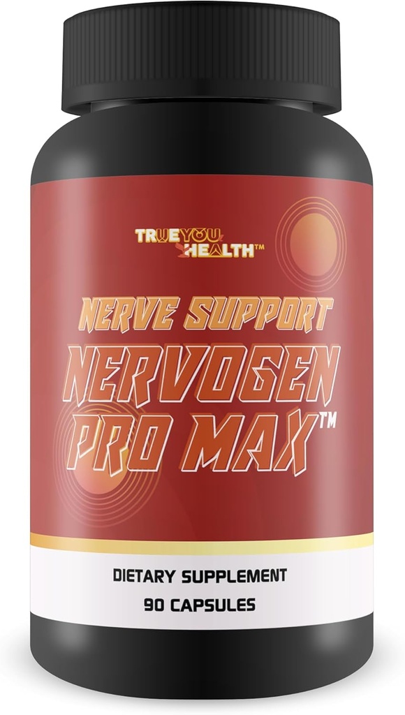 Nerve Support Nervogen Pro Max - Premium Nerve Health Support Formel - Støtte Reduceret hævelse til at hjælpe Soothe Nerve Diskomfort - C-vitamin, D-vitamin, gurkemeje - Fremme Optimal blodgennemstrømning
