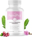 Femipro Bregen Control Kosttilskud til kvinder & mænd, Natural Herb & Probiotic Blend, Understøtter Urinary Tract Health & Microbiome Balance
