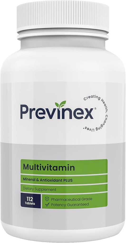 Multivitamin, Mineral & Antioxidant Plus - Multivitamin til mænd og kvinder med Vital Nutrients, C-vitamin & D-vitamin & E, 112 tabletter