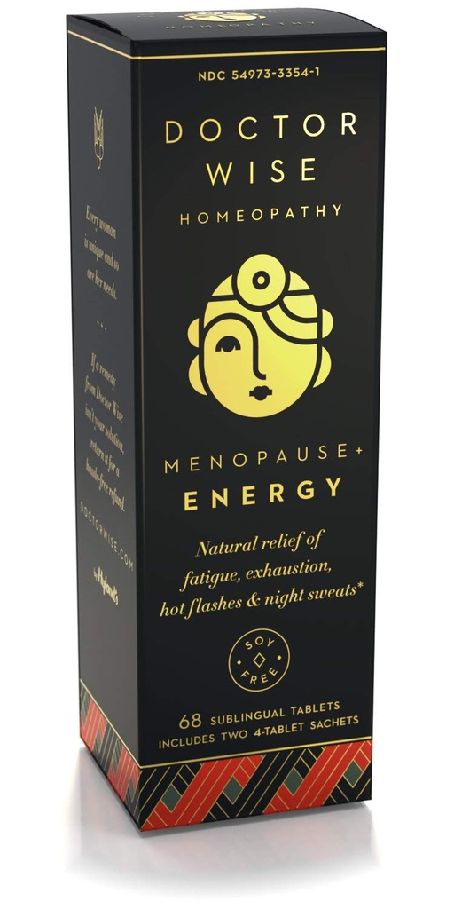 Hyland 's Menopause Naturlig Homøopatisk Relief af Træthed, Exhaustion, Hot Flashs og Night Sweats, Doctor Wise Menopause Energy, 68 Quick Opløsning Tablets