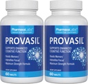 Provasil Brain Supplement for Memory, Focus, Mood & Concentration | Ginko Leaf Flavonoids, Bacopa Monnieri & Biotin | Improve Mental Performance, Attention & Cognitive Health (Pack of 2)