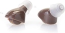 Hearing Aid w / Genopladelig Carrying Case & Extra Ear Tips (Brown)