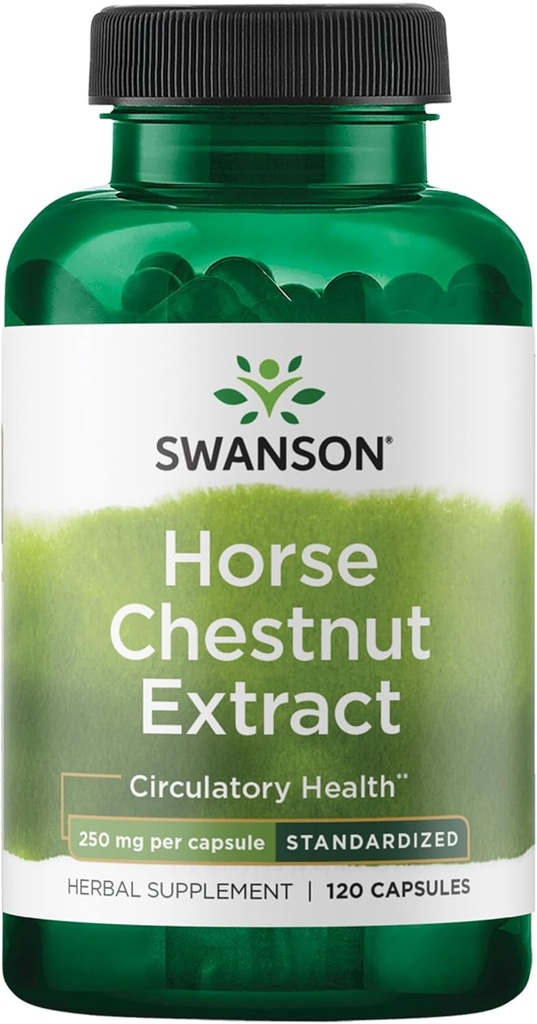Swanson Horse Chestnut 22% Aescin (Standardized) 250 Milligram 120 Kapsler