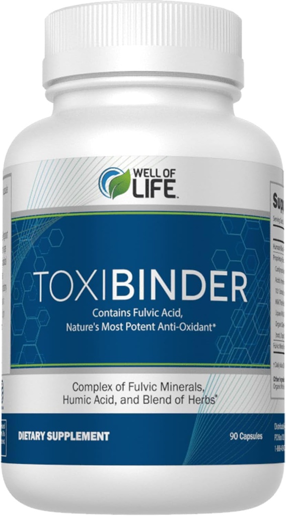 Godt liv revitalisere med vores Detox & Reparation Complex ToxiBinder 90Vcap, Vegan, Non- GMO Bend af Humic & Fulvic syrer for forbedret energi, bedre Gut & fælles sundhed, hydrering og Superior Nutrient